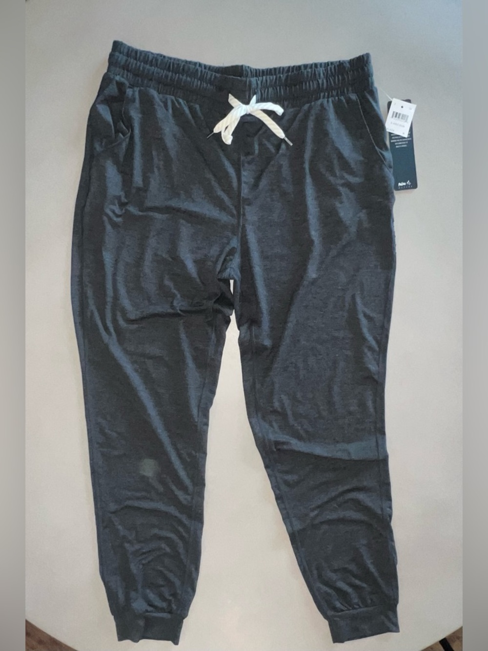 Pulse Black Track Joggers with White Drawstring SIZE M